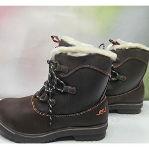 JBU Women's  Brisky Lace-Up Casual Water-resistant Boots Size 8.5 Brown NWT